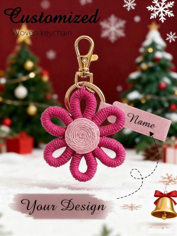 Customized Minimalist Daisy Keychain,Flower Sunflower Weaving Minimalist Pendant Car Ring Gift Decorative Decoration Daisy,Personalized Keychains,Phone Chain Daisy Keychain,Bohemian Daisy,Personalized Gifts,Christmas Gifts