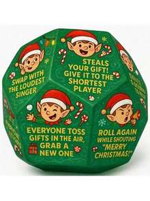 20 - Sided Chaos Ball Dice, Stealing Mechanism, Adult Funny Game For Holiday Party & Gatherings, Social Gathering Games, Group Activities, Unique Dice Design, Highquality Material, Tabletop Gaming,Hilarious Christmas Gift Exchange Party GameDice,Christmas Party Props, Christmas Games, Christmas Gifts