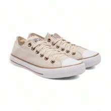 Women's Retro Sneakers – Comfort, Style And Grip With Rubber Sole - 米色 - 查看 7