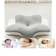 Orthopedic Pillow With Cervical Wings Anti-Snoring Apnea Ergonomic Premium Foam Comfortable - 彩色 - 查看 9