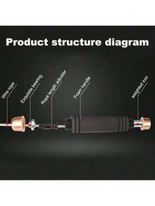 MCSWKEY Cuerdas de Salto Ajustables para Ejercicio, pérdida de Peso, Entrenamiento de Velocidad y Resistencia, rodamientos de Bolas y Asas Antideslizantes de Espuma de Memoria (Black) - 1 - Ver 2