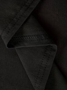 Unisex-Adult Cat Print T-Shirt, Short Sleeve Crew Neck Casual Top For Summer & Spring, Women's Clothing - 黑色 - 查看 3