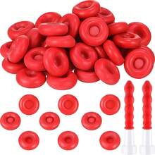 5Set (10pcs/Set) Re-Sealable Caulk Protective Cap Caulking Nozzle Caps Tube Tips Covers - Red - View 9