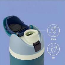 16/24oz Stainless Steel Tumbler, Insulated Coffee Tumbler With Straw And Leak-Proof Lid, Cold Water Tumbler For Outdoor Sports, Home, Office, Gym,Perfect Christmas Gift - Màu xanh lá cây đậm - Xem 3