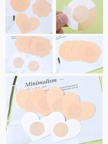 10pcs, Adhesive Breast Lift Tape For Women, Breathable, Invisible, Reusable, Beige Cover - Beige - View 7