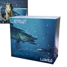 Calendrier de l'Avent de Noël, kit de pêche, appâts de pêche per adulti, cofanetto cadeau de pêche sorpresa, cadeau esclusivo per gli amatori della pesca - Blu - Visualizzare 2