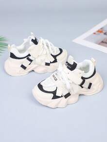 2025 Spring New Casual Children's Sports Shoes, Lightweight & Fashionable Thick-Soled Chunky Sneakers For Boys And Girls