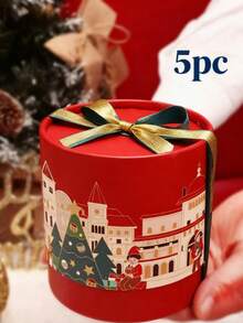 1 Stücke / 5 Stücke / Weihnachten / Heiligabend / Premium Geschenkbox / Für Grundschüler / Kindergarten / Lehrer / Süßigkeitenbox / Leere Box für Weihnachtsverpackung / Geschenkbox