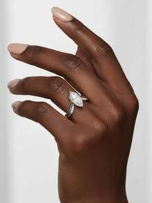 1 件女士结婚戒指套装，3.5 克 S925 纯银 2 克拉莫桑石波西米亚宫廷风格订婚/婚礼/周年纪念/情人节礼物，附有莫桑石证书和精美礼品盒 - 2ct 莫桑鑽 - 查看 7