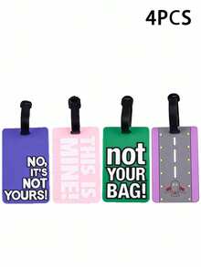 Nueva etiqueta de equipaje de PVC suave y de goma para escribir el nombre, identificación logística y tarjeta de embarque, soporte para tarjetas de identificación, colgante de regalo de Navidad para viajes, vacaciones con tarjetas de identificación portátiles