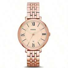 Fossil Women's Quartz Stainless Steel Three-Hand Watch Stainless Steel Case/Glass Mirror ES3435 - Rose Gold - View 1
