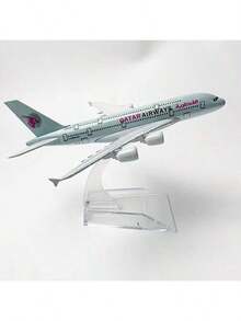 卡塔尔航空飞机模型，压铸金属飞机模型，适合收藏和作为节日礼物，生日礼物 - 圣诞礼物 - 万圣节礼物 - 完美礼物 - 赠品 - 彩色 - 查看 4