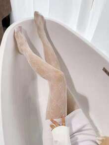 1pcs Bow Pattern Tights - Multicolor - View 3