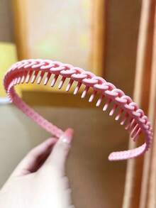 1 pieza Nuevo estilo de diadema anti-dientes para mujeres, diadema curvada para lavarse la cara, pasador de pelo, accesorios de tocado, tiaras casuales, accesorios para el cabello