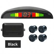 Car LED Parking Sensor Kit 4 Sensors 22mm Backlight Display Reverse Backup Radar Monitor System 12V 8 Colors - one-size - View 11