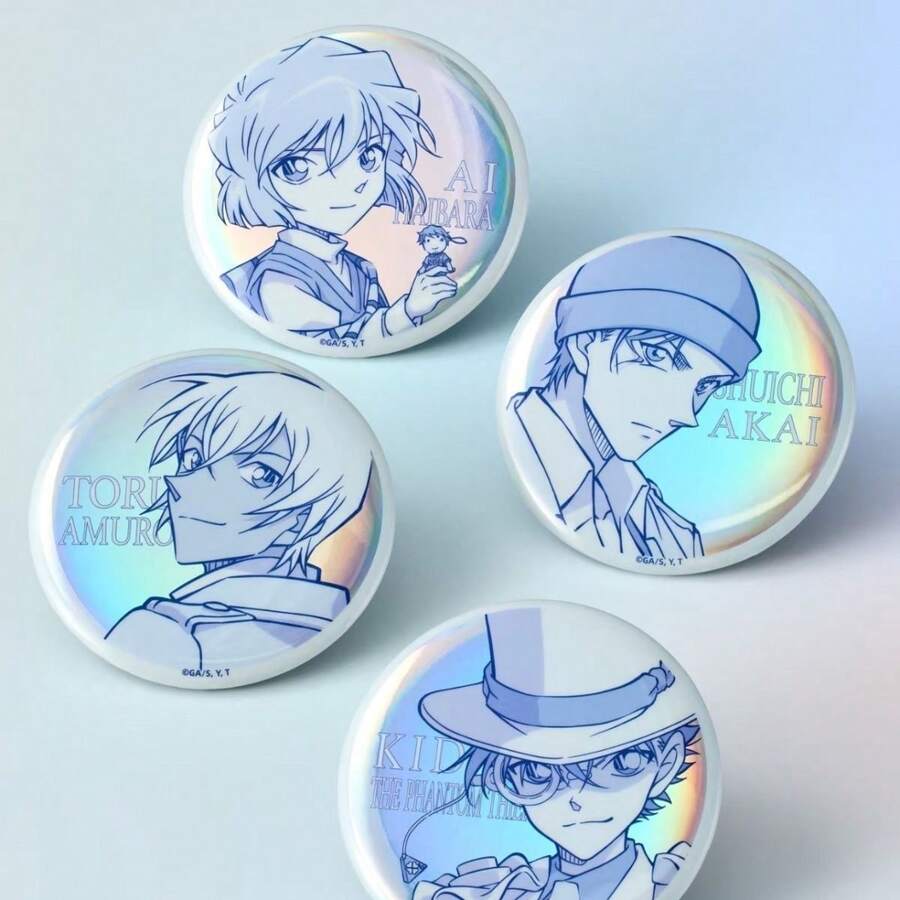 2025 New - Birthday Gift - Collectible Gift - : Kaito & Ai Haibara & Rei Furuya - Instant Color Laser Badge (58mm) - Birthday Gift - Christmas Gift - Halloween Gift - Perfect Gift - Gift - Multicolor - View 1