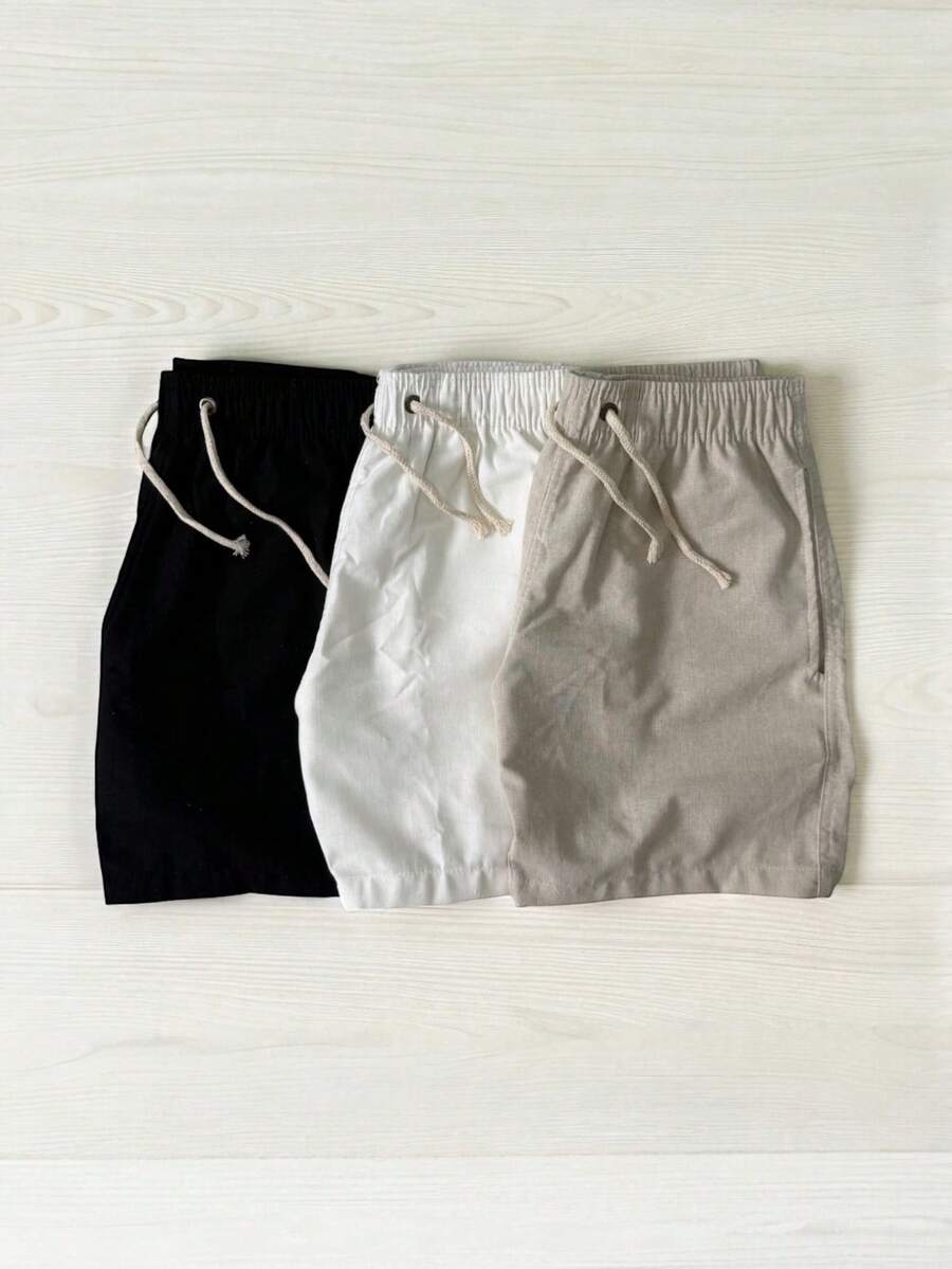 Kit Of 3 Premium Linen Bermuda Shorts - Tắt - Xem 1