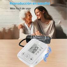 Kit de salud en el hogar: Medidor De Glucosa Digital + Tensiómetro + Pulsioxímetro de dedo con 50 agujas de sangre y 50 tiras reactivas - Blanco - Ver 7