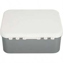 Caja de Privacidad, Bal de Almacenamiento con Cerradura de Capacidad de 9 L, Caja de  Resistente Al Fuego para Documentos para Archivos, Diseo Dividido GRAY - Gris - Ver 10