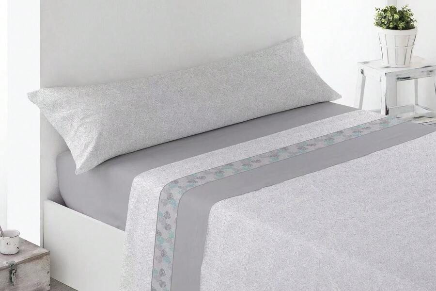 Kynley Bộ ga trải giường Pyrenees Heat, 100% Polyester, 3 món, ấm áp và mềm mại, phù hợp với giường 90/105/135/150/180 cm, chất lượng và độ bền, giặt máy, bộ ga trải giường Pyrenees nhiều màu sắc và kiểu dáng. ✅ Giao hàng trong vòng 48-72 giờ - Cubel Gris - Xem 1