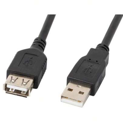 Lanberg CA-USBE-10CC-0030-BK cable USB 3 m USB 2.0 USB A Negro