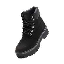 Timberland 女士高帮靴，舒适高帮靴，适合户外活动，实用靴款，适合城市通勤、徒步旅行和户外旅行，时尚靴款，适合日常约会，轻便舒适的休闲运动鞋 A5RH5015 - 黑灰色 - 查看 2