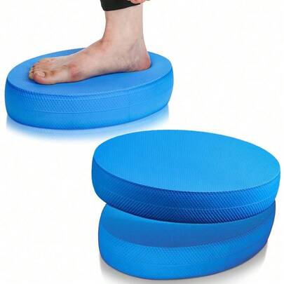 2 pièces Tapis d'équilibre Entraînement complet du corps Équilibre et stabilité amis des articulations Bleu