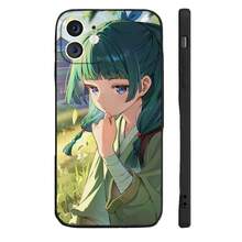 Funda de teléfono de silicona suave compatible con los modelos 16, 15, 14, 13, 12, 11 Plus, Pro Max Plus - Funda compatible con 17, 17 Pro, 17 Pro Max, con diseño de la animación Maomao The Apothecary Diaries - Z5 - Ver 2