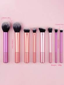 8pcs/Set Soft  Makeup Brush Set, Suitable For Blush, Powder, Eyeshadow, Concealer, Contouring, Highlighting, Portable Beauty Tools,Brush Set,Makeup Brush Kit,Make Up Brush Set,Make Up Set Complete,Makeup Brush Set,Complete Makeup Kit,Brush Kit,Brushes Makeup Set,Makeup Gift Set,Set - Burgundy - View 10