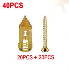 40PCS Self-Drilling Drywall Anchors Kit - No Drill Needed Easy Hang For Home & Office - Includes 20Anchors & 20 Screws For Quick Installa