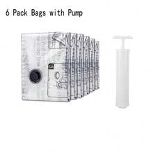 6 Pack Vacuum Storage Bags Space Saver Bags Vacuum Seal Bags , Space Bags, Vacuum Sealer Bags For Clothes, Comforters, Blankets, Bedding Home Travel Organizer