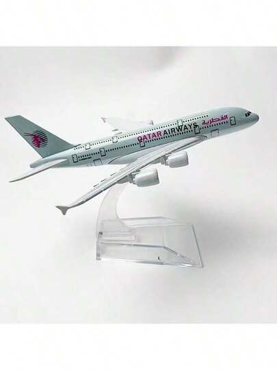 卡塔尔航空飞机模型，压铸金属飞机模型，适合收藏和作为节日礼物，生日礼物 - 圣诞礼物 - 万圣节礼物 - 完美礼物 - 赠品