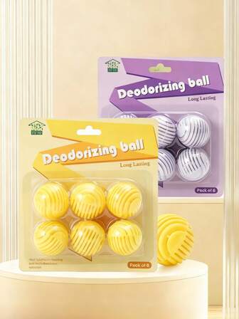 持久清新除臭球，6 件装 - 除臭剂、地毯清新剂、除臭剂、宠物清新剂