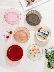 Plastic PET Material, Durable And Shatter-Resistant, Home Bone Dish, Tabletop Trash Storage Tray, Suitable For Desserts, Snacks, Candies, Bread, Cakes, Breakfast, Suitable For Various Holidays, Festivals, Weddings, Parties, Dinners, Suitable For Daily Home Use, Suitable For Desktop Decoration, Organization, Storage, Reusable - Flower Type - View 6