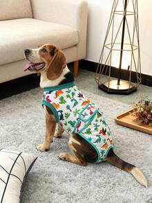 Dog Recovery Suit Female, Dog For Surgery, Female Spay And Male Neuter For Post-Op Care, Prevent Licking Puppy - Red - View 3