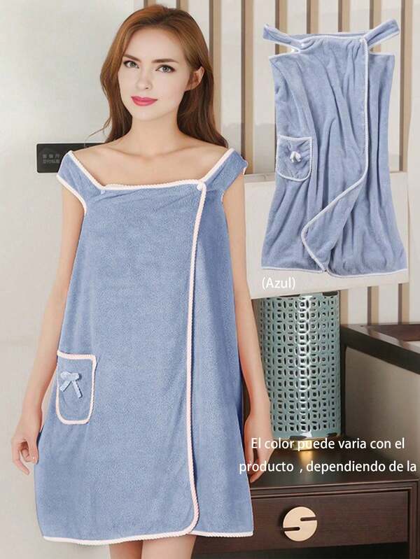 Juego de Toallas de Baño de 1 Pieza - Secado Rápido - Toalla de Microfibra de Vellón de Coral Altamente Absorbente - Multiusos Se Puede Usar Como Toalla de Baño y Fitness, Baño, Ducha, Ejercicio, Yoga (Rosa, Azul, Rosa, Marrón Multi-Color A Elegir)