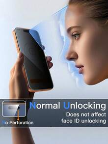 3 pezzi Pellicola protettiva in vetro temperato 9H, adatta per iPhone 11/12/13/14/15/16/17/17 Air/17 Pro/17 Pro Max, anti-graffio, anti-impronta, anti-sbirciata, compatibile con custodie per telefono, copertura completa dello schermo