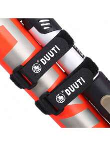 Dioche - Banda De Nylon De Bicicleta, Correas De Nylon De UsosúLtiples Ajustables del Manillar De La Bicicleta Que Monta En Bicicleta El Tenedor del Soporte De La Linterna(Negro) - Rojo - - Ver 1