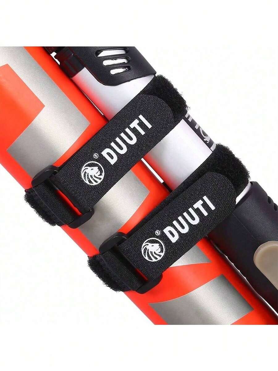 Dioche - Banda De Nylon De Bicicleta, Correas De Nylon De UsosúLtiples Ajustables del Manillar De La Bicicleta Que Monta En Bicicleta El Tenedor del Soporte De La Linterna(Negro) - Rojo - - Ver 1