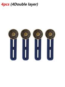 6pcs Pants Waist Extender, Universal Jeans Waist Adjustable Buckle, Waistband Extender Buttons, Pants Waist Stretching Buttons, Easy To Use Without Sewing, Maternity Pants Extender, Available In 1/2/4/6pcs