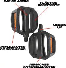 Pedales para Bicicleta con Reflejante Y Antiderrapante 1/2 - 1 - Ver 4