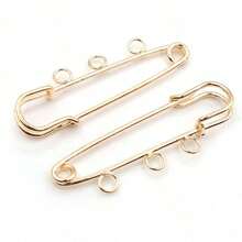5pcs Craft Safety Pins Brooch Metal Sewing Pins With Loops Sewing Clothes Pins For Tags DIY Handmade Jewelry Making Accessories Findings - Brooch Pins - View 29