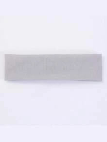 1/5 女士吸汗运动头带套装 - 宽版、弹力、纯色面料头带，适合跑步和健身，舒适防滑设计，秋季配饰，秋季头巾，女士时尚头巾，秋季发带，冬季度假装扮。