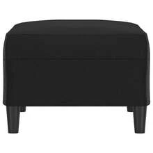vidaXL Fußhocker Schwarz 70x55x41 cm Kunstleder