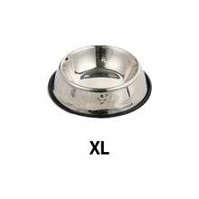 1pc Stainless Steel Paw Print Pattern Pet Bowl Suitable For Cats And Dogs Weighing Less Than 20 Pounds, For Water And Food - Silver - View 11