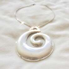 Chunky Golden Spiral Necklace For Women - Layered Coil Choker, Adjustable Statement Chain Jewelry Gift - Gold Plated - View 7