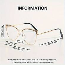 1 pieza Gafas de mujer de acero inoxidable de lujo con textura de cocodrilo y lentes fotocromáticas de ojo de gato, accesorio de moda