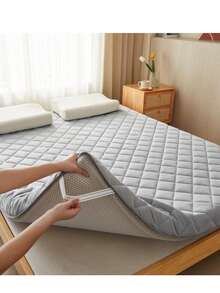 3D Digital Foam Mattress Knitted In A Circle Gray - Gris Claro - Ver 3