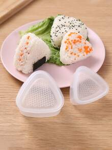 1件/3件/7件套DIY便当模具，黄色寿司模具，创意造型模具，三角形饭卷和蔬菜卷模具，饭卷和蔬菜卷模具，心形模具，梅子形模具，泰迪熊模具，面包模具，烘焙工具，厨房小工具，用于制作饭卷、蔬菜卷、面包、蛋糕装饰 - 彩色 - 查看 5