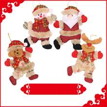 1pc Christmas Tree Accessories, Christmas Figurines, Dancing Old Man, Snowman, Deer And Bear, Cloth Pendant Gifts,Home Decoration Decorations, Birthday Gift, Graduation Gift, Party Small Gift, Special Gift - Multicolor - View 7